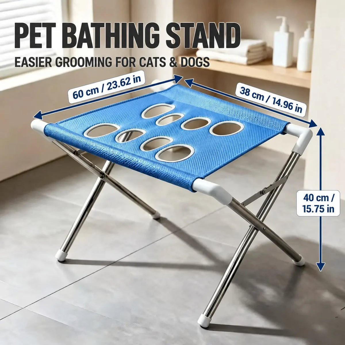 Professional Pet Grooming Hammock with Anti-Scratch and Anti-Bite Features for Small Dogs, Ideal for Bathing and Nail Clipping