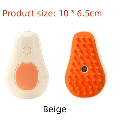 Electric Pet Grooming Steam Brush – 3-in-1 Comb with Water Spray for Cats and Dogs, USB Rechargeable