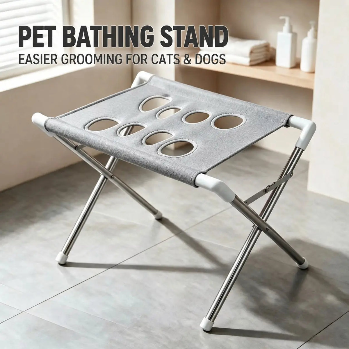 Professional Pet Grooming Hammock with Anti-Scratch and Anti-Bite Features for Small Dogs, Ideal for Bathing and Nail Clipping
