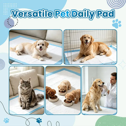 Extra Large 34”X28” Pet Training Pee Pads (50 Count), Diamond Embossed, Fast-Absorb, Thick Multi-Layer, Latex-Free, Skin-Friendly Quick-Dry Pads for Puppies & Cats
