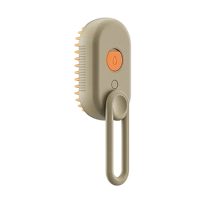 Electric Pet Grooming Steam Brush – 3-in-1 Comb with Water Spray for Cats and Dogs, USB Rechargeable